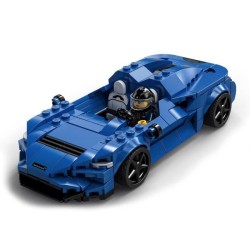 LEGO 76902 Speed Champions McLaren Elva jouet voiture de course, objet de collection pour enfants de 7 ans et plus