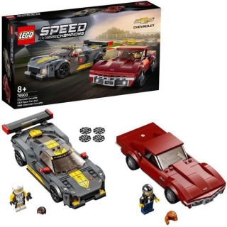 LEGO 76903 Speed Champions Chevrolet Corvette C8.R Race Car et 1969 CC