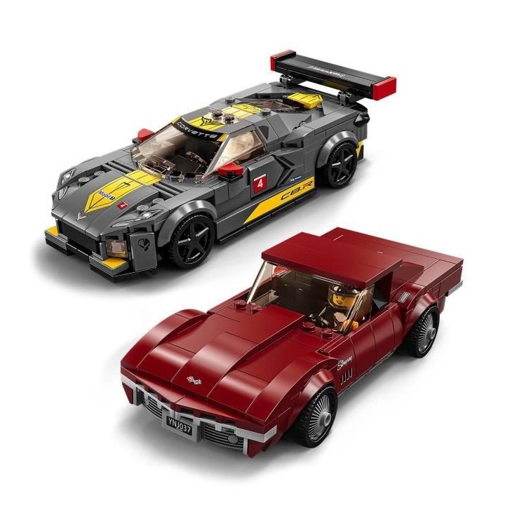 LEGO 76903 Speed Champions Chevrolet Corvette C8.R Race Car et 1969 CC