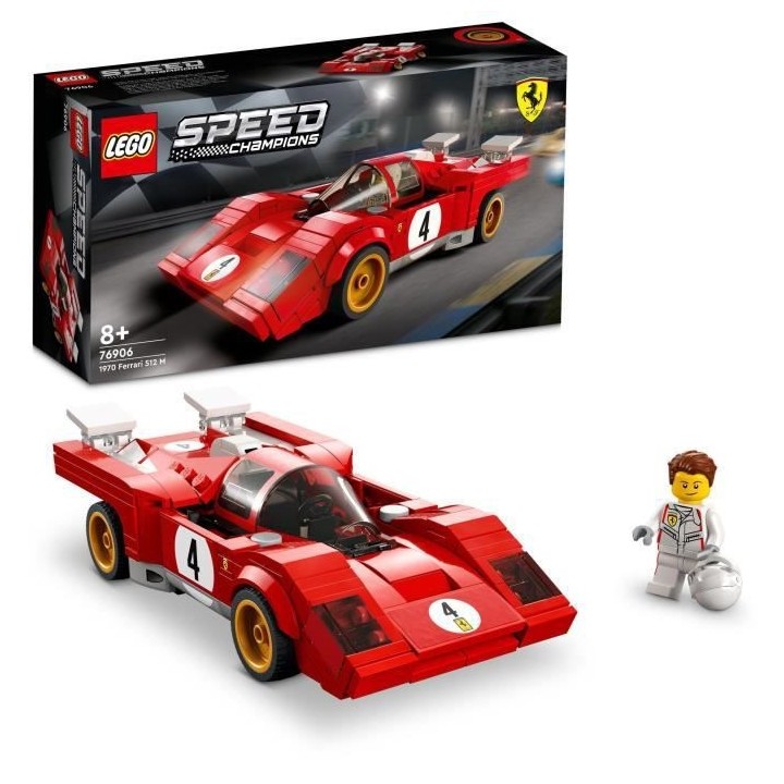 LEGO 76906 Speed Champions 1970 Ferrari 512 M Modele Réduit de Voitur