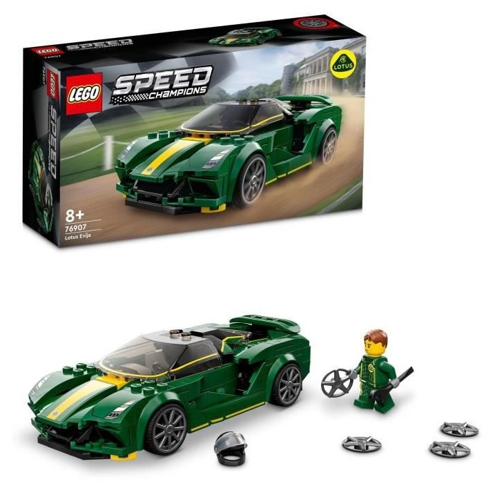 LEGO 76907 Speed Champions Lotus Evija Voiture de Course, Jouet Rédui