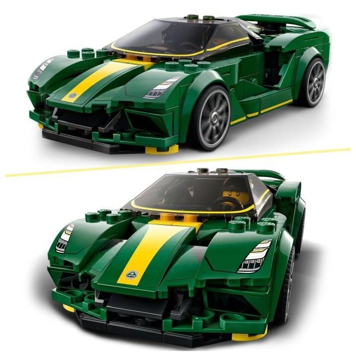 LEGO 76907 Speed Champions Lotus Evija Voiture de Course, Jouet Rédui