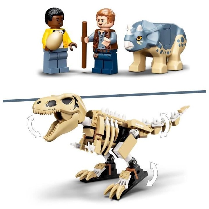 LEGO 76940 Jurassic World L'Exposition du Fossile du T. Rex Dinosaure