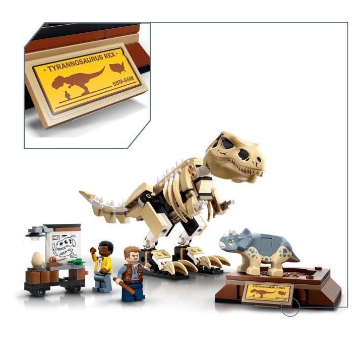 LEGO 76940 Jurassic World L'Exposition du Fossile du T. Rex Dinosaure