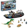 LEGO 76942 Jurassic World L'Évasion en bateau du Baryonyx, Dinosaure Bateau Jouet Enfants des 8 Ans Garçon et Fille