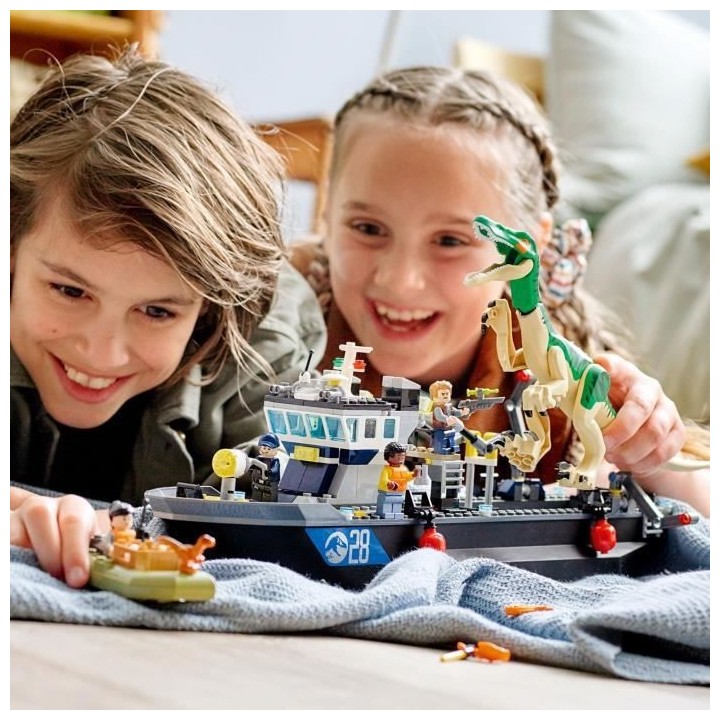 LEGO 76942 Jurassic World L'Évasion en bateau du Baryonyx, Dinosaure