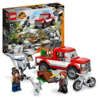 LEGO 76946 Jurassic World La Capture des Vélociraptors Beta et Blue,