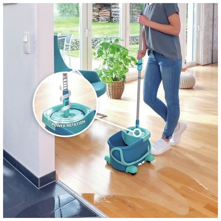 Kit de nettoyage sol Clean Twist Disc Mop Ergo Mobile 52102 Leifheit -