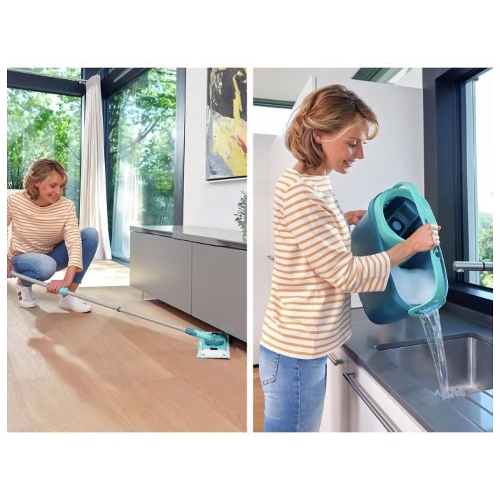 LEIFHEIT Clean Twist M Ergo mobile 52121 Kit de nettoyage sol - Balai