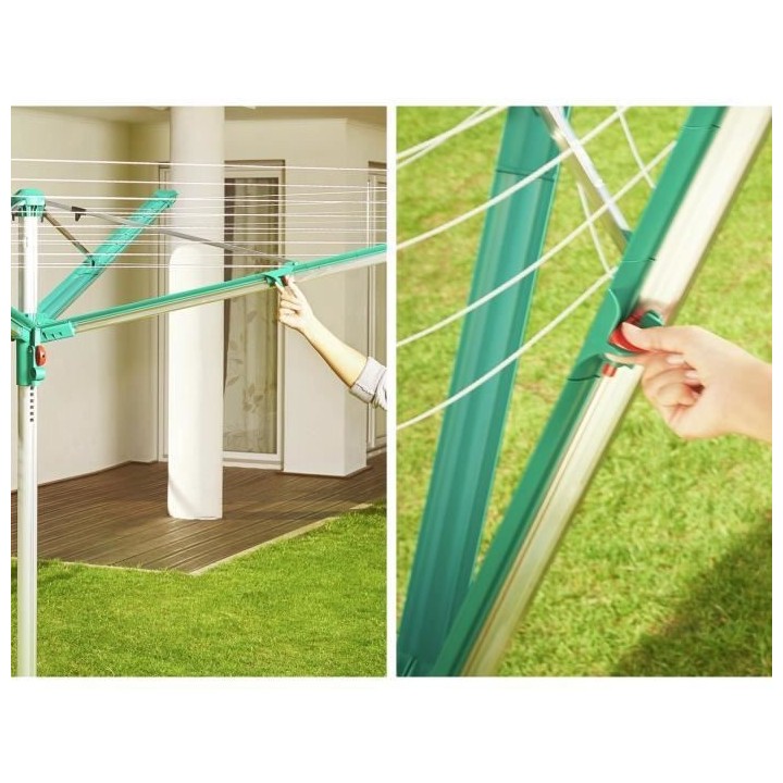 LEIFHEIT Séchoir parapluie Linomatic 600 Deluxe Cover 82008 Leifheit