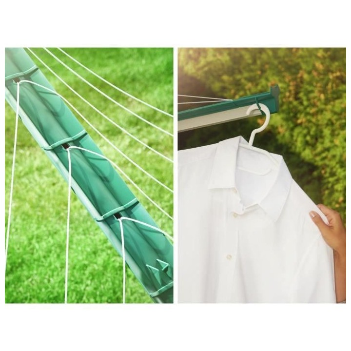 LEIFHEIT Séchoir parapluie Linomatic 600 Deluxe Cover 82008 Leifheit