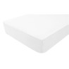 DOMIVA Lot 2 Aleses - Jersey 100% coton - Traité Sanitized - Blanc - 60 x 120 cm