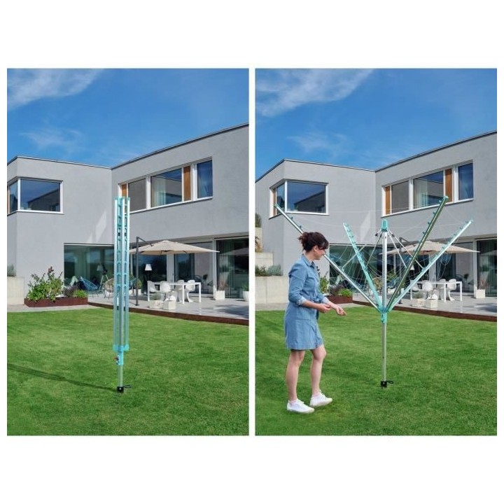 LEIFHEIT Séchoir parapluie Linomatic 500 Easy 85286 Leifheit étendoi