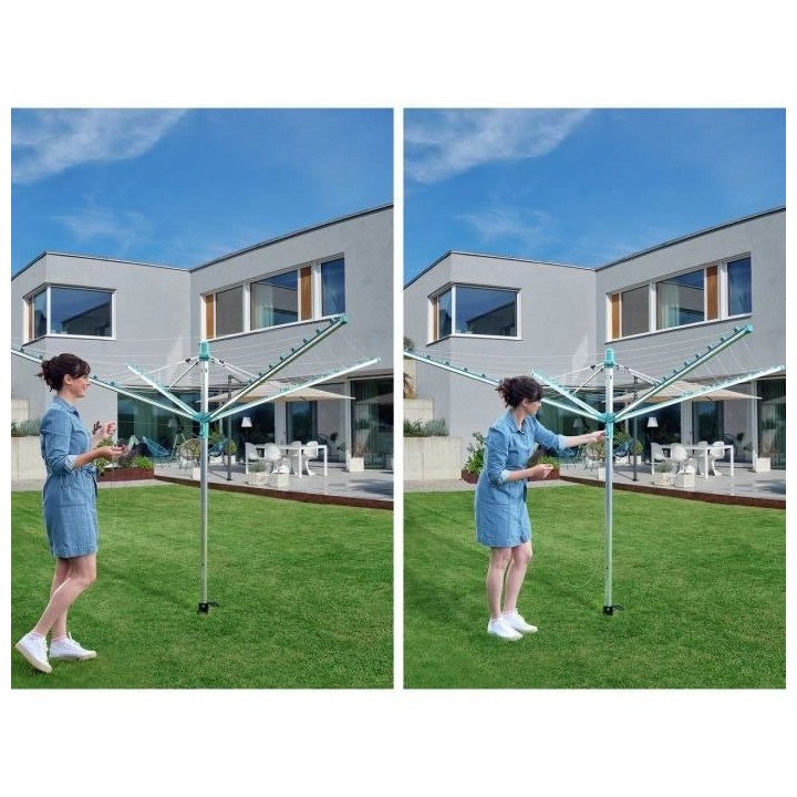 LEIFHEIT Séchoir parapluie Linomatic 500 Easy 85286 Leifheit étendoi