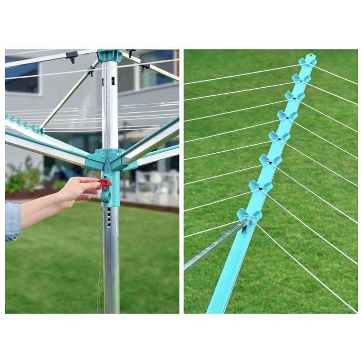 LEIFHEIT Séchoir parapluie Linomatic 500 Easy 85286 Leifheit étendoi