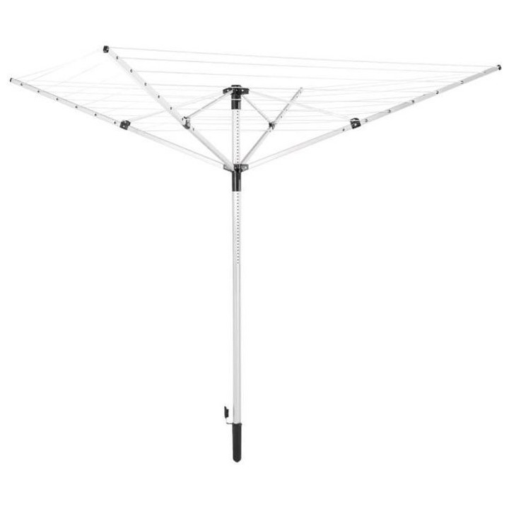 Leifheit 85355 - Séchoir parapluie LinoPush 400 - Etendoir extérieur