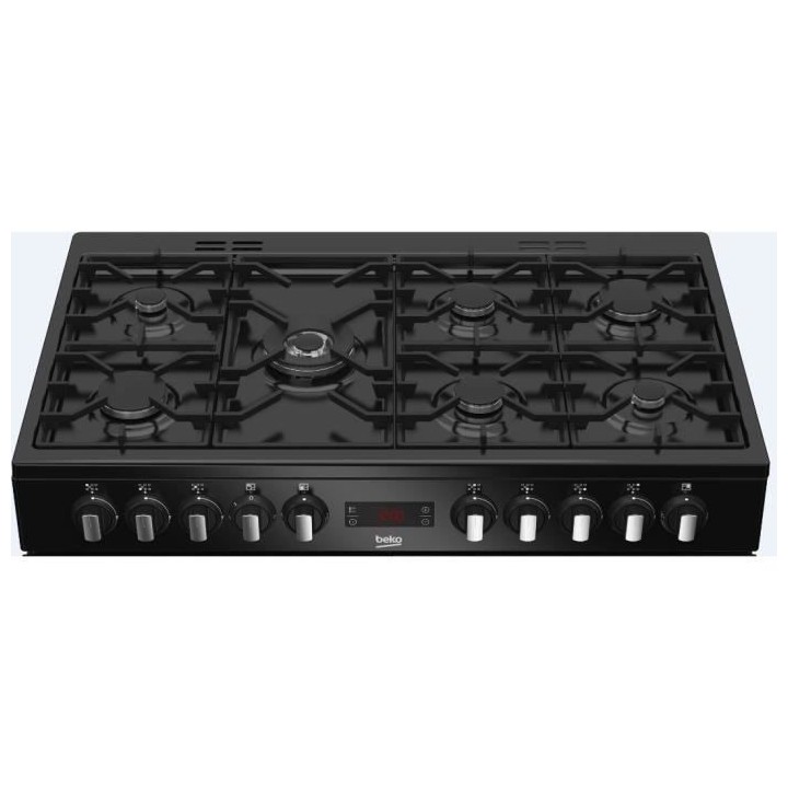 Piano de cuisson électrique BEKO - 6 gaz + 1 wok - 100 cm - PF335325D