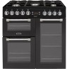 LEISURE CK90F320KG-Piano de cuisson table gaz-5 foyers-5,5kWh-triple cavité-2 fours+1 grill-60L+79L-A-Noir