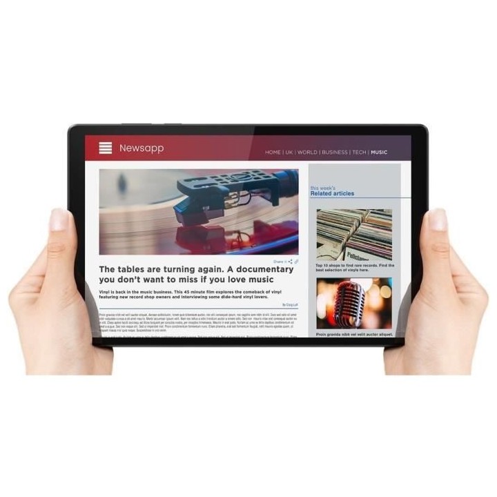 Tablette Tactile - LENOVO M10 HD 2nd Gen - 10,1 HD - RAM 2Go - Stockag