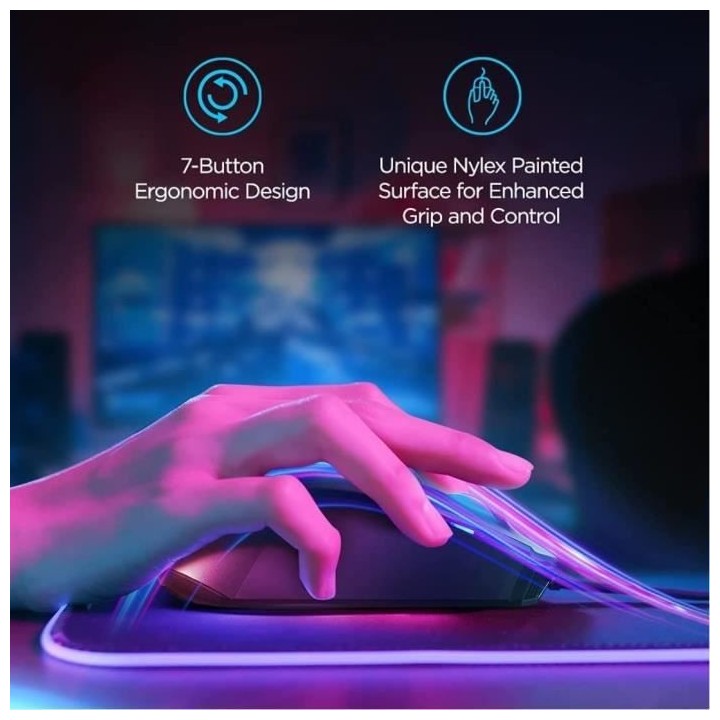 LENOVO Souris Gaming USB - Ideapad Gaming M100 RGB - 1600 DPI - Bouton