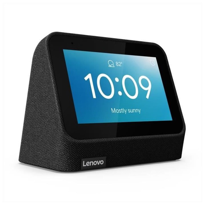 Lenovo Smart Clock V2 Black - RAM 1 Go + Flash 8 Go - 4 LCD