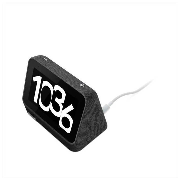 Lenovo Smart Clock V2 Black - RAM 1 Go + Flash 8 Go - 4 LCD