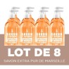 Savon Extra pur de Marseille SAVON LE NATUREL Oranger - 500 ml (lot 8)