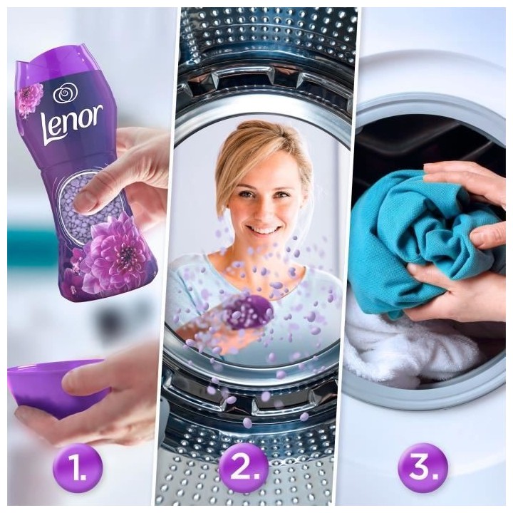 Lenor Parfum de Linge en Perles Bouquet d'Améthyste et de Fleurs 16 d