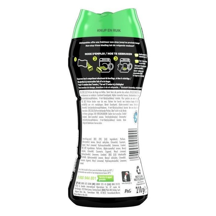 Lenor Unstoppables Ariel Parfum de Linge en Perles 16 doses - 210 g