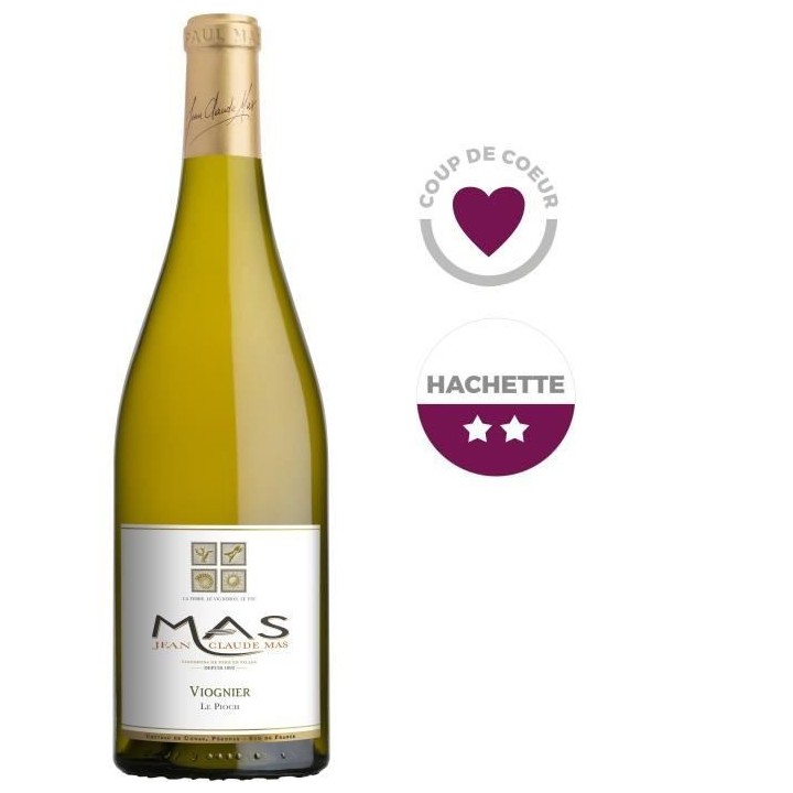 Jean Claude Mas Le Pioch Viognier Pays d'Oc - Vin blanc de Languedoc