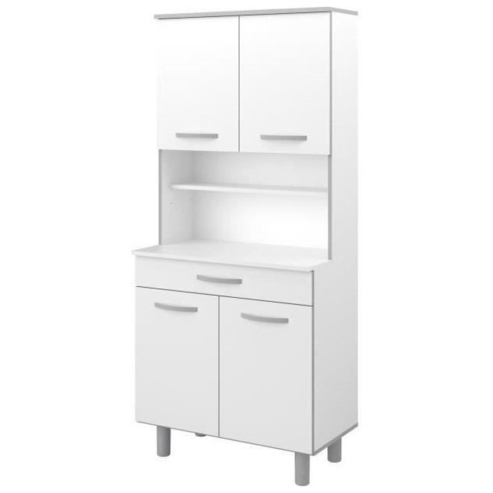 EKIPA Buffet de cuisine Blanc mat - L 80 cm - READY