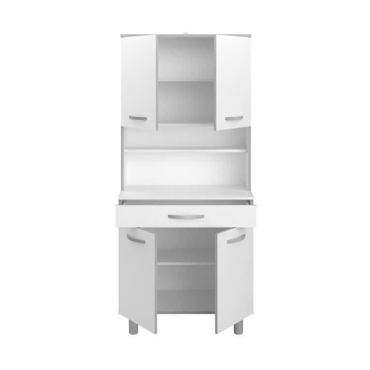 EKIPA Buffet de cuisine Blanc mat - L 80 cm - READY