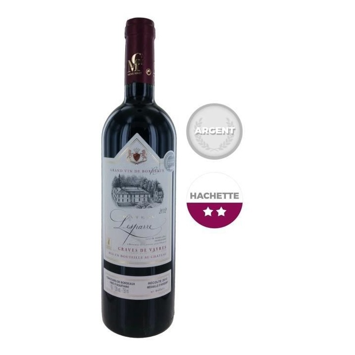 Château Lesparre 2012 Graves de Vayres Grand Vin de Bordeaux Rouge