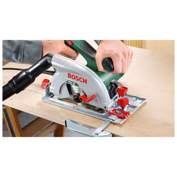 BOSCH Scie circulaire PKS 55A+boîtier récupération