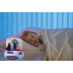 LA REINE DES NEIGES 2 - Réveil Projecteur avec effets sonores et veilleuse intégrée - LEXIBOOK