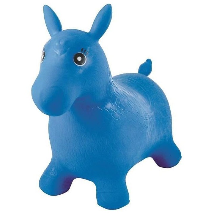 LEXIBOOK Cheval Sauteur Gonflable Bleu - 3 ans et +
