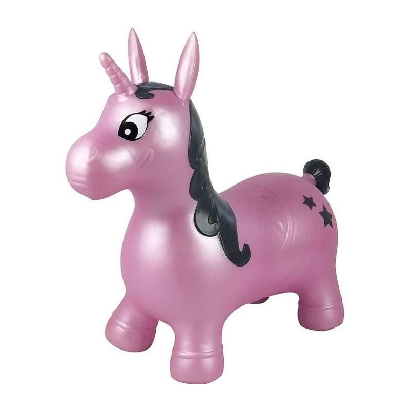 Licorne Sauteuse Gonflable Rose - 3 ans et + - LEXIBOOK