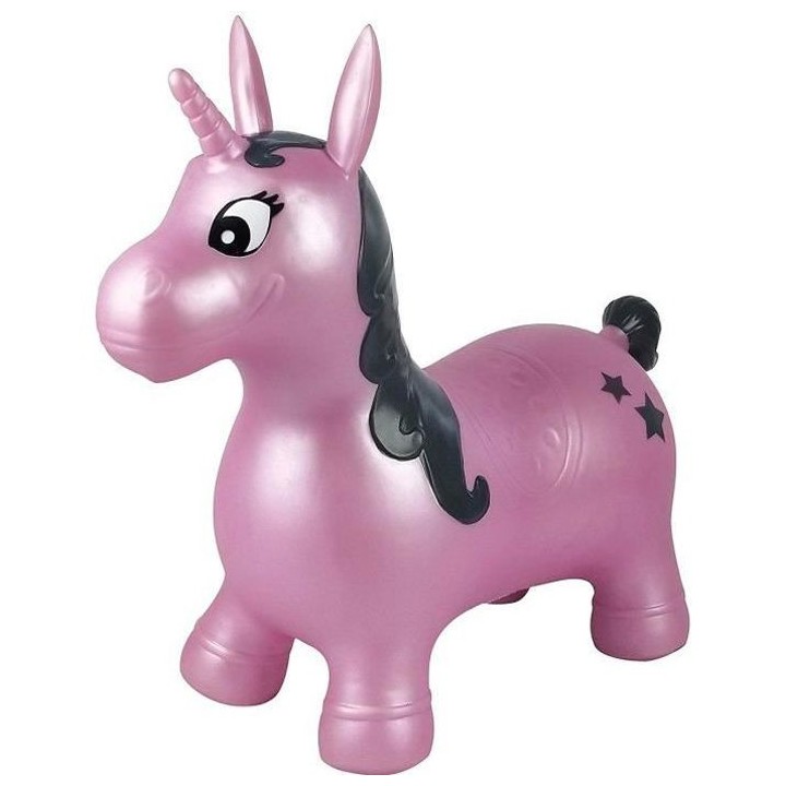 Licorne Sauteuse Gonflable Rose - 3 ans et + - LEXIBOOK