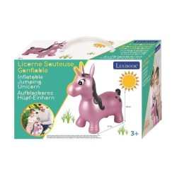 Licorne Sauteuse Gonflable Rose - 3 ans et + - LEXIBOOK