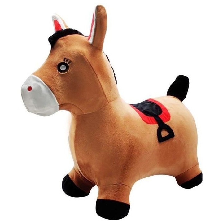 Porteur Poney Sauteur Gonflable Peluche - LEXIBOOK