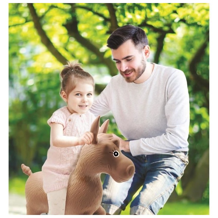 Porteur Poney Sauteur Gonflable Peluche - LEXIBOOK