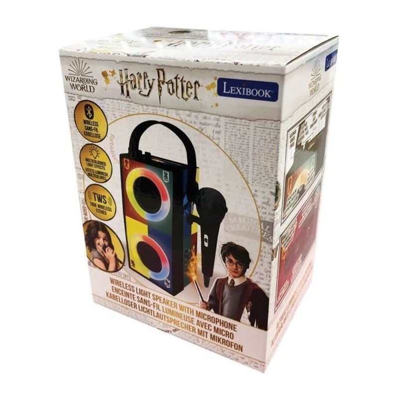 HARRY POTTER - Enceinte Bluetooth portable - lumieres et microphone