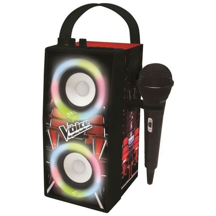 THE VOICE - Enceinte Tendance Bluetooth - Portable avec micro et effet