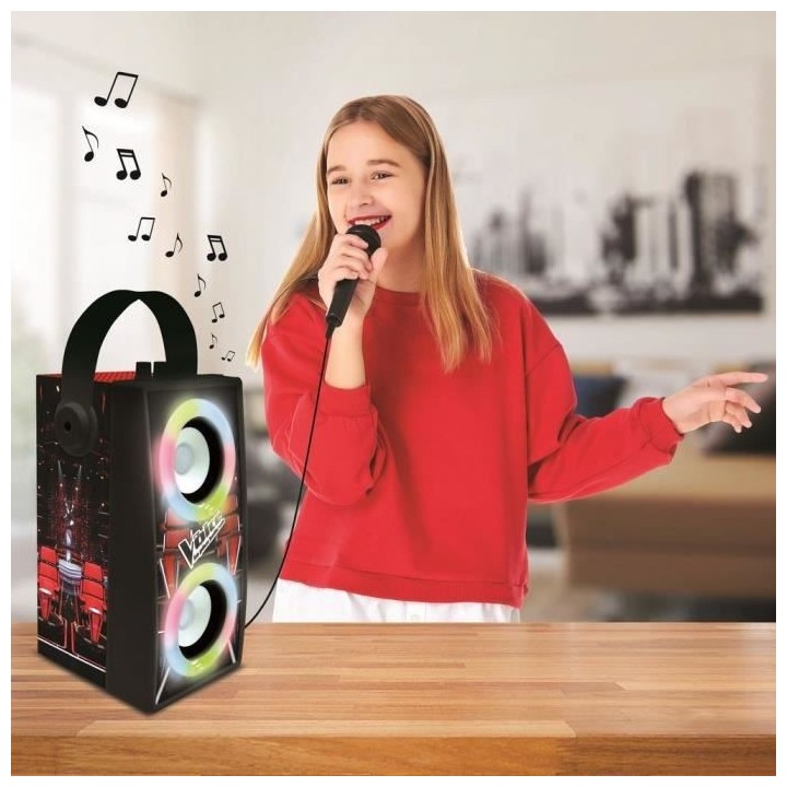 THE VOICE - Enceinte Tendance Bluetooth - Portable avec micro et effet