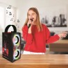 THE VOICE - Enceinte Tendance Bluetooth - Portable avec micro et effets lumineux