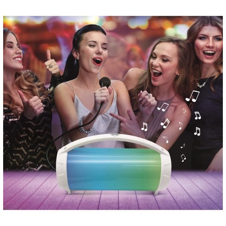 FLASHBOOM Enceinte Bluetooth portable entierement lumineuse avec micro