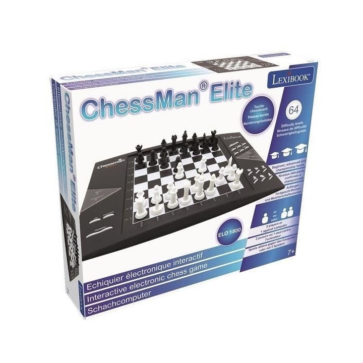 LEXIBOOK Jeu d'échecs Chessman électronique - 2 joueurs - 7 ans et +