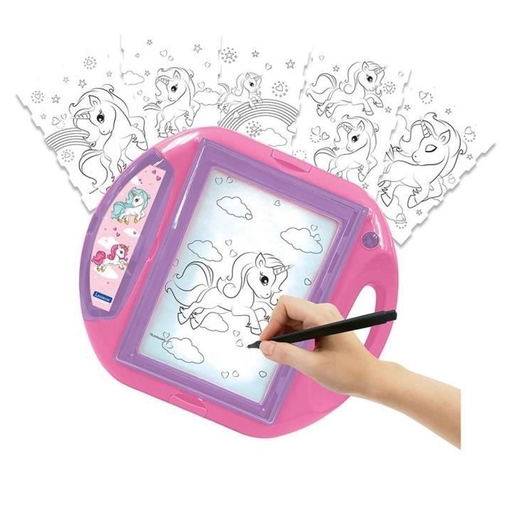 LEXIBOOK - Projecteur a dessins Licorne - Modeles et Tampons