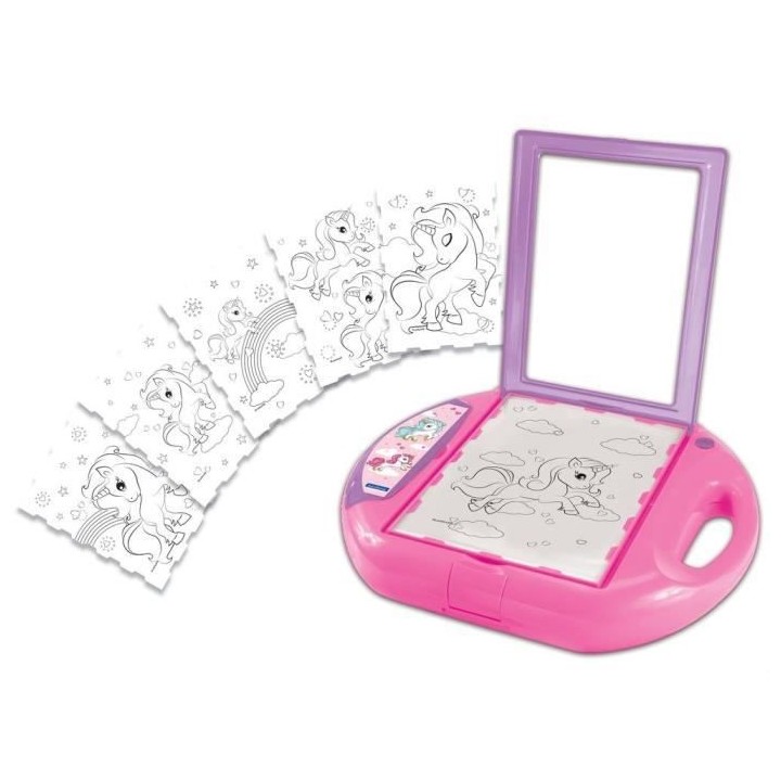 LEXIBOOK - Projecteur a dessins Licorne - Modeles et Tampons