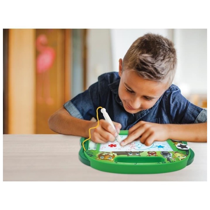 Ardoise magique Les Animaux format A5 avec accessoires magnétiques po